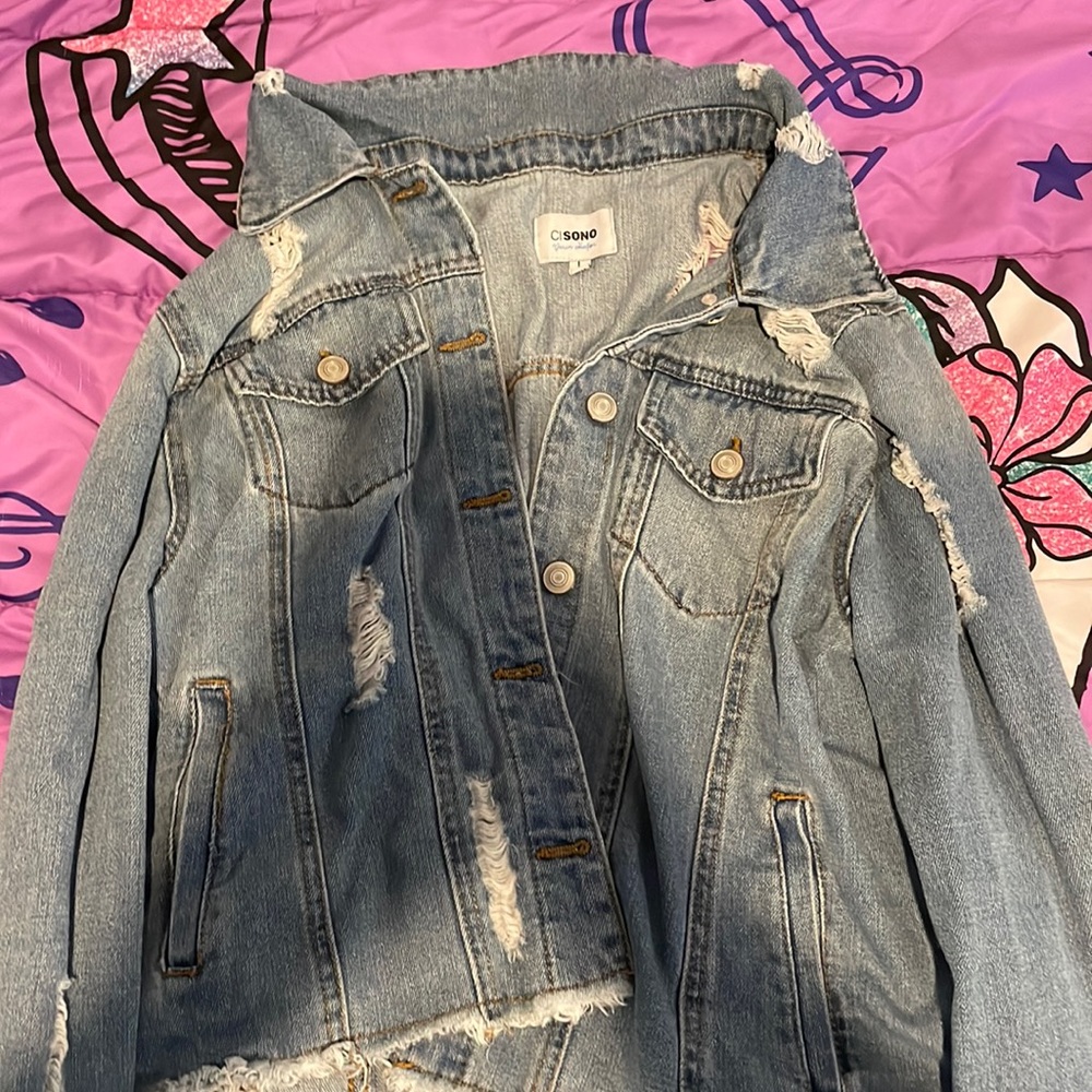 CI SONO Denim Collection button up denim jacket